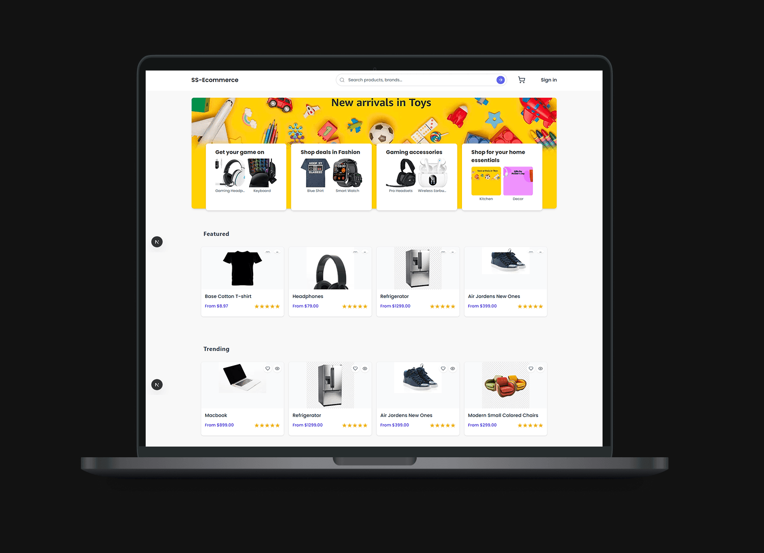 Custom e-commerce platform