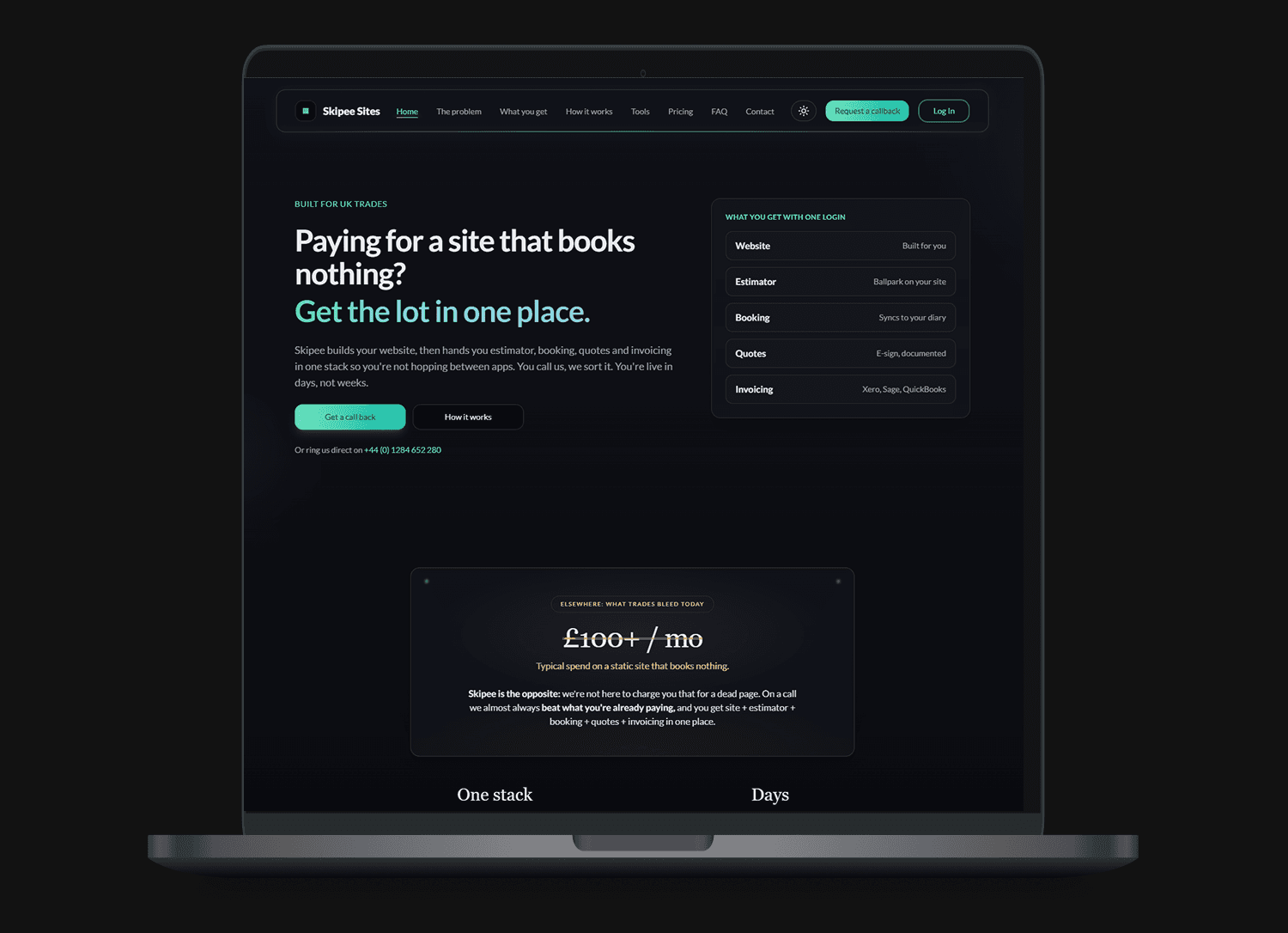 Skipee Sites — all-in-one SaaS platform